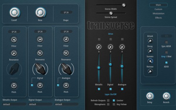 Transverse for HALion
